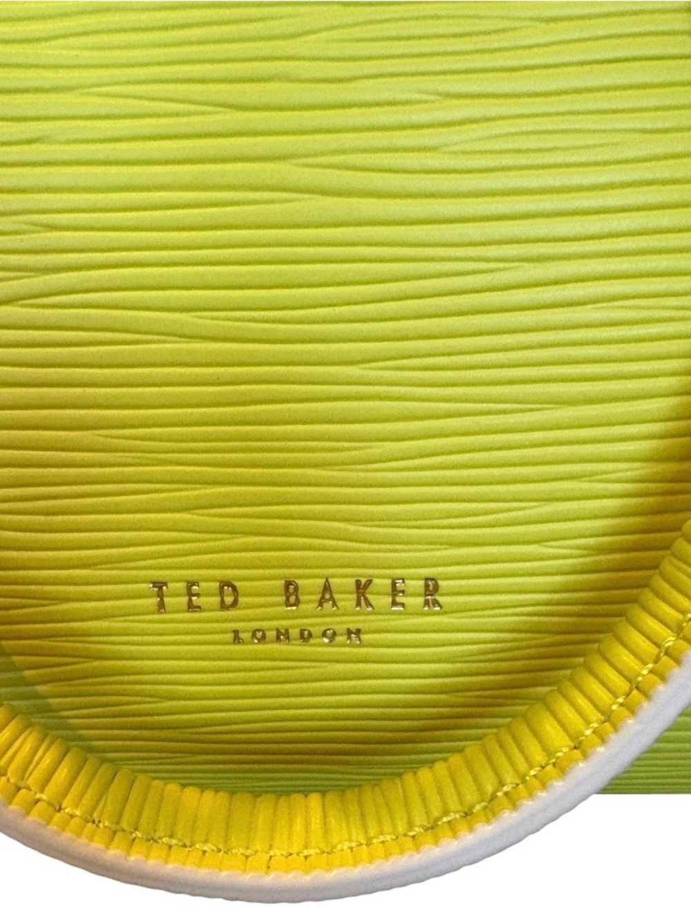 Ted Baker Bow Micro Leather Tote Bag Lime Green Crossbody Satchel - Picture 6 of 13